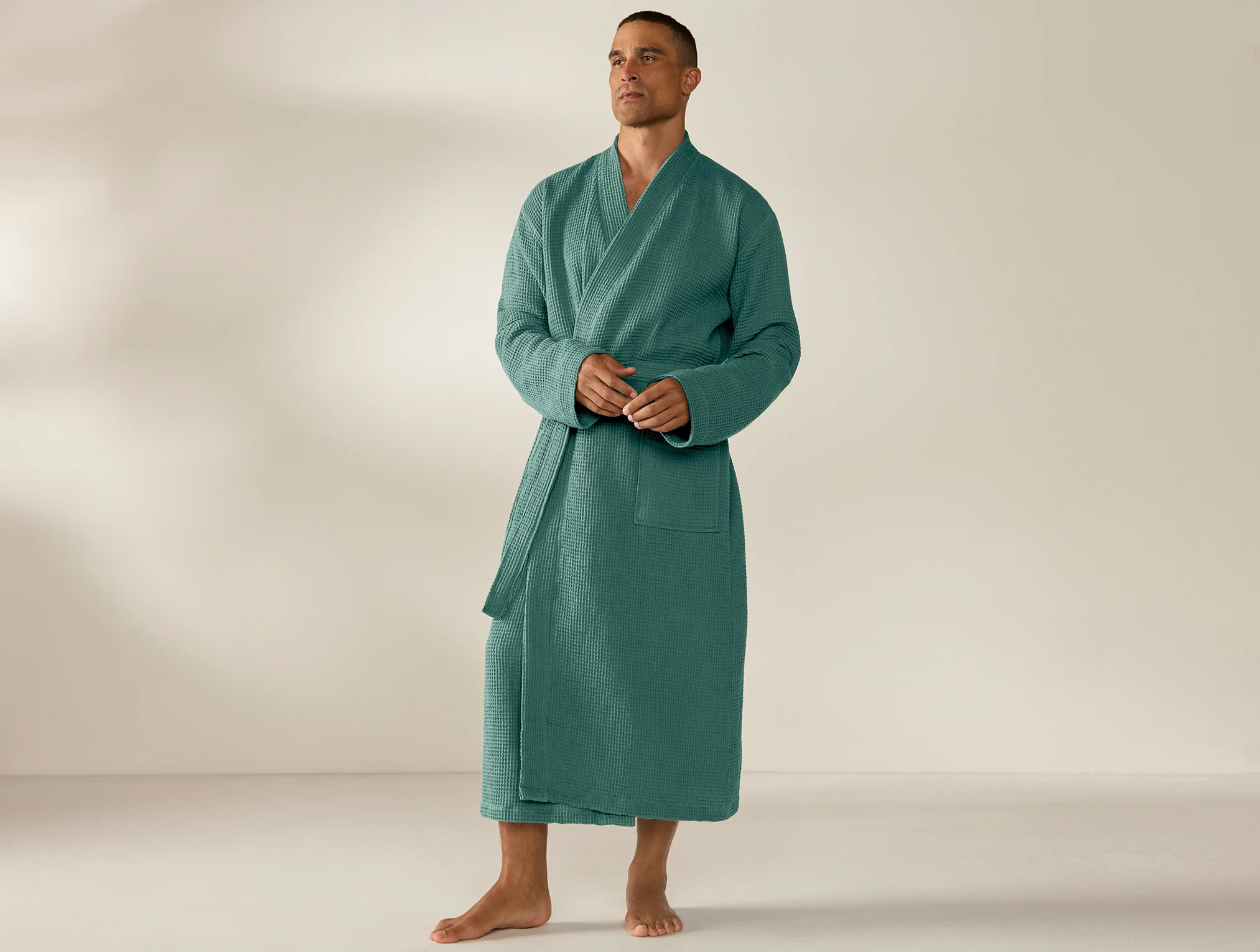 Unisex Organic Waffle Robe - Image 4