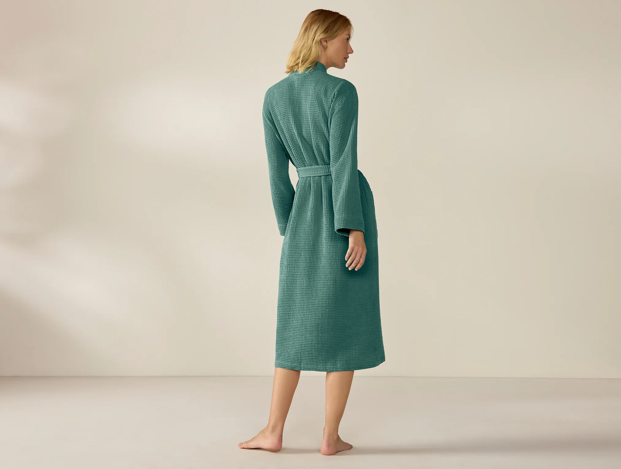 Unisex Organic Waffle Robe - Image 8
