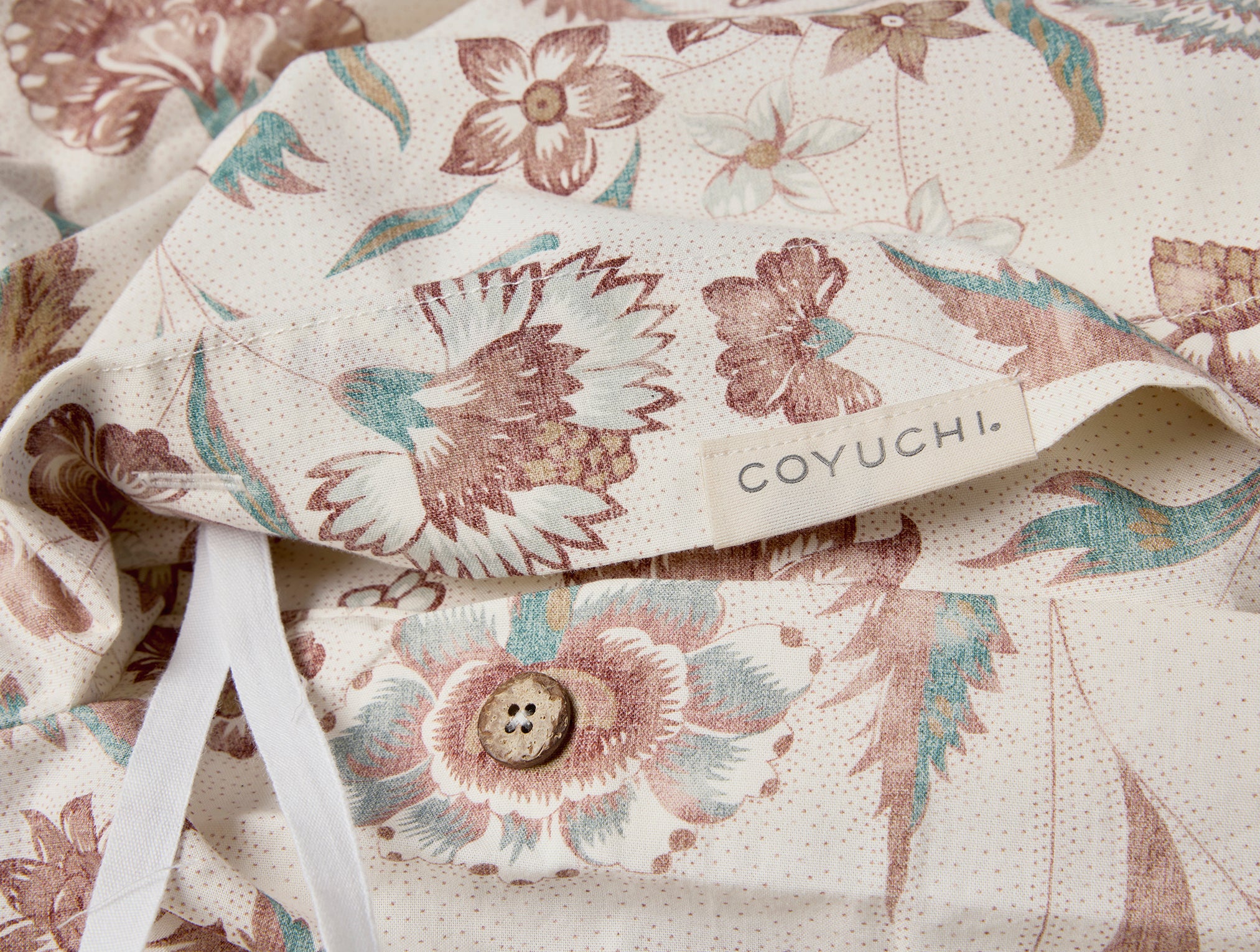 Viola Organic Print Duvet Cover - Image 4