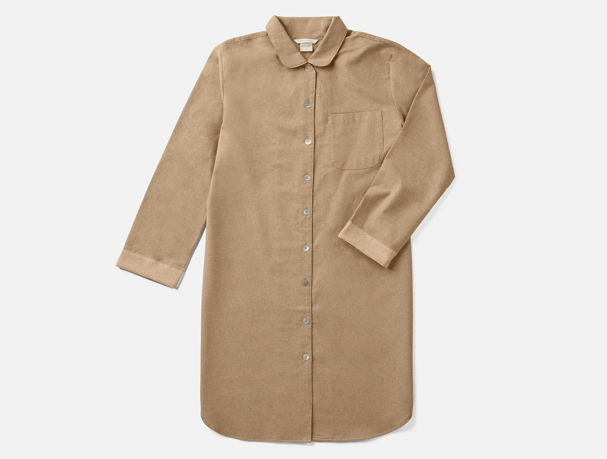 Women's Cloud Brushed Organic Flannel Nightshirt - Image 5