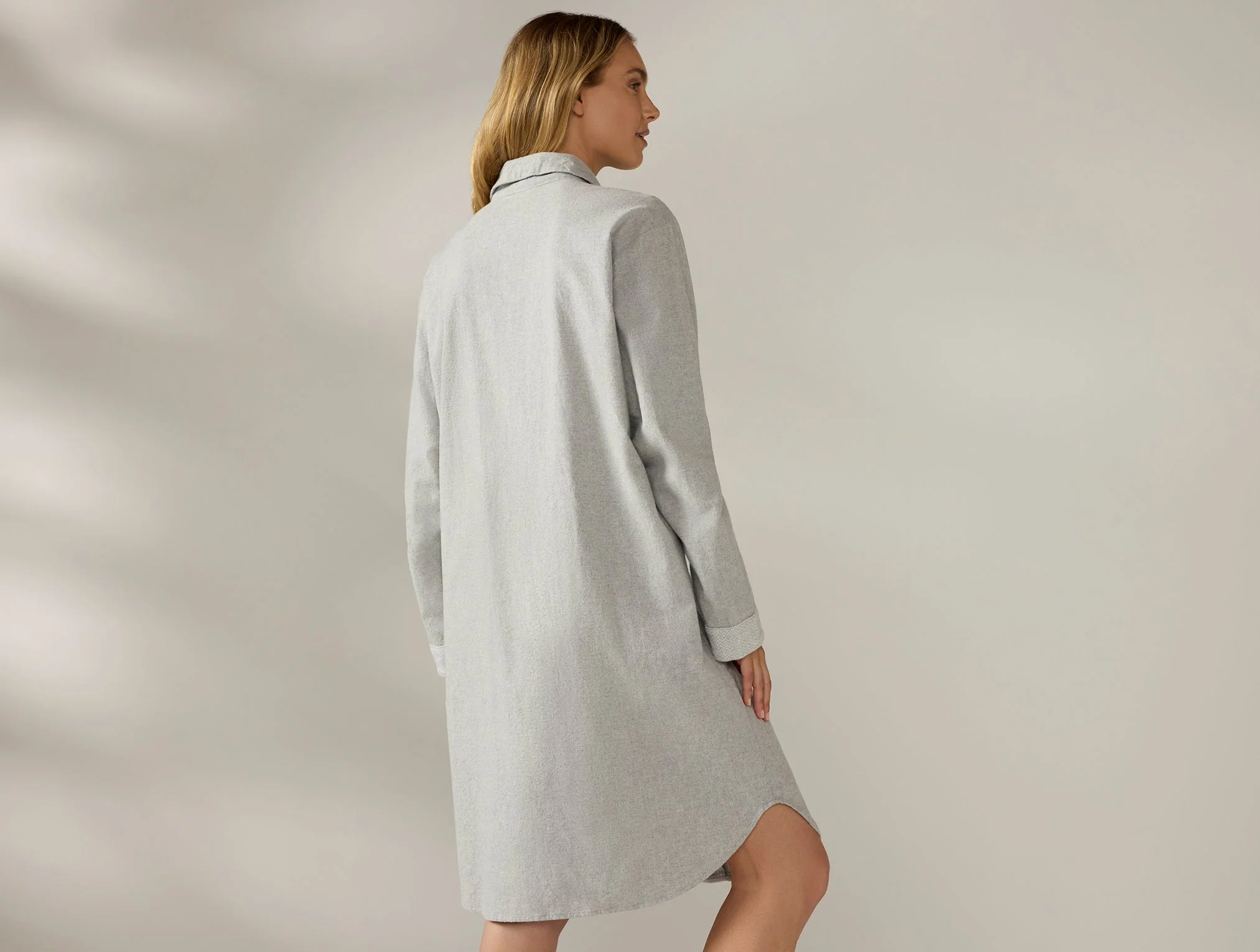 Women's Cloud Brushed Organic Flannel Nightshirt - Image 5