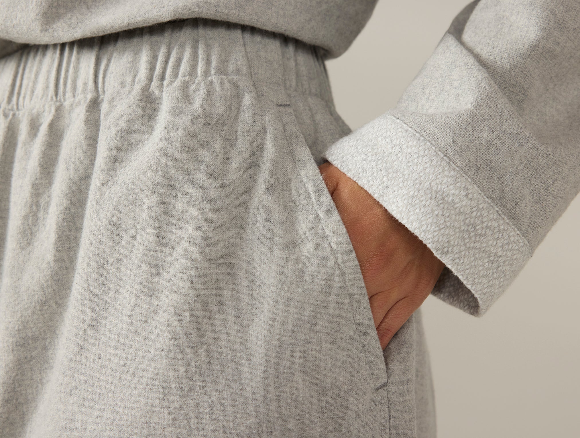 Women's Cloud Brushed Organic Flannel Pajama Set - Image 3