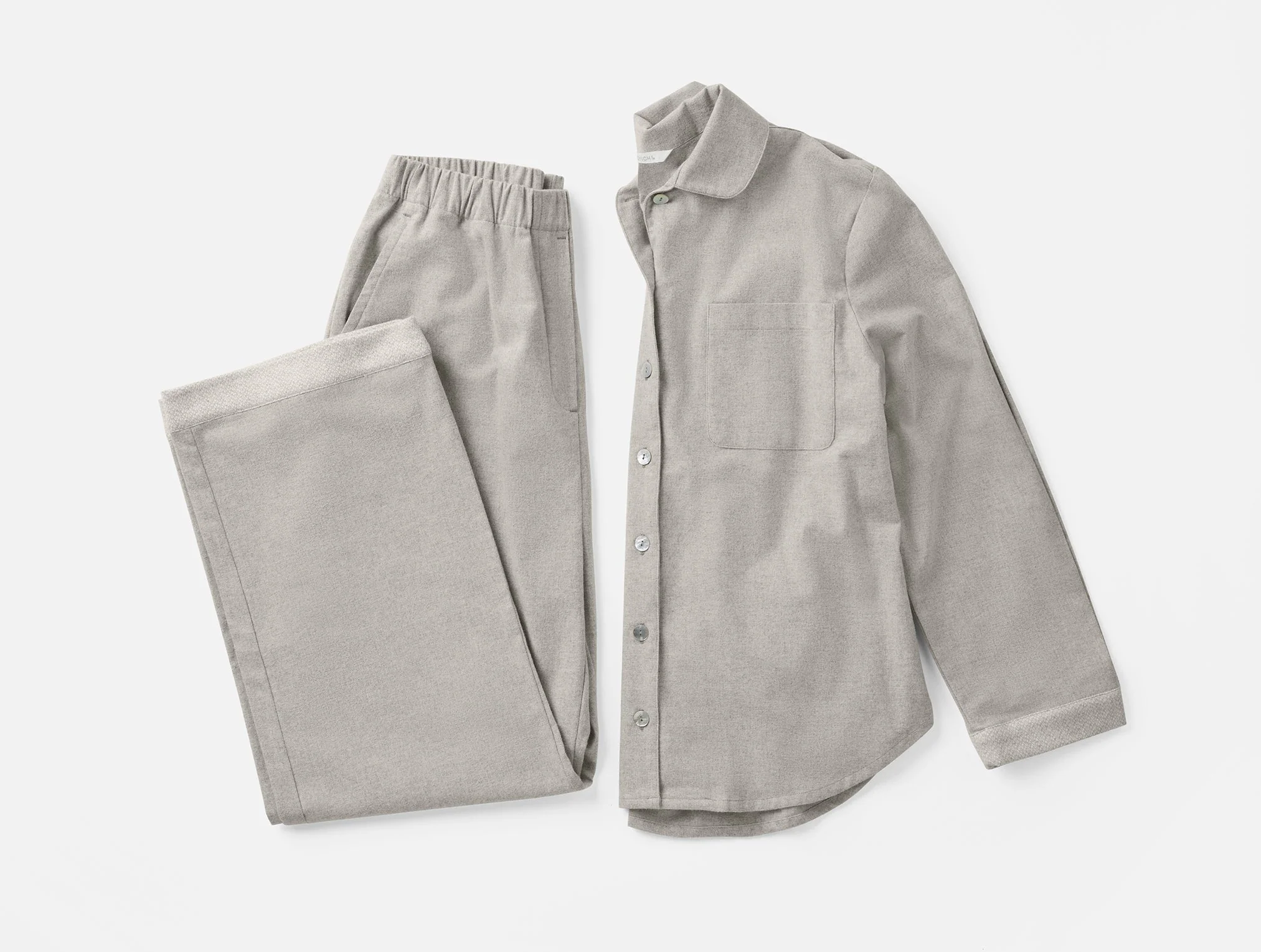 Women's Cloud Brushed Organic Flannel Pajama Set - Image 6