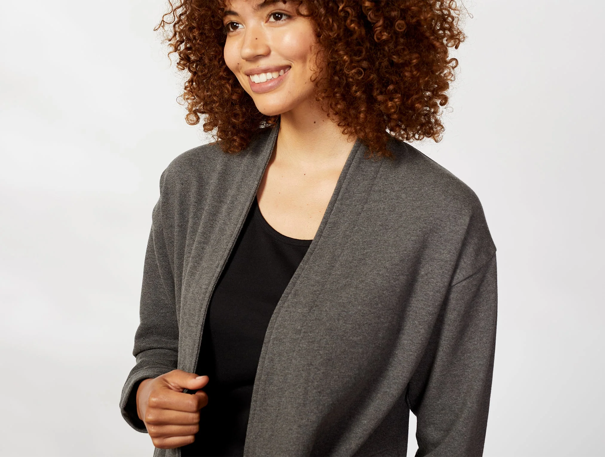 Women's Dillon Organic French Terry Cardigan - Renewed - Image 2