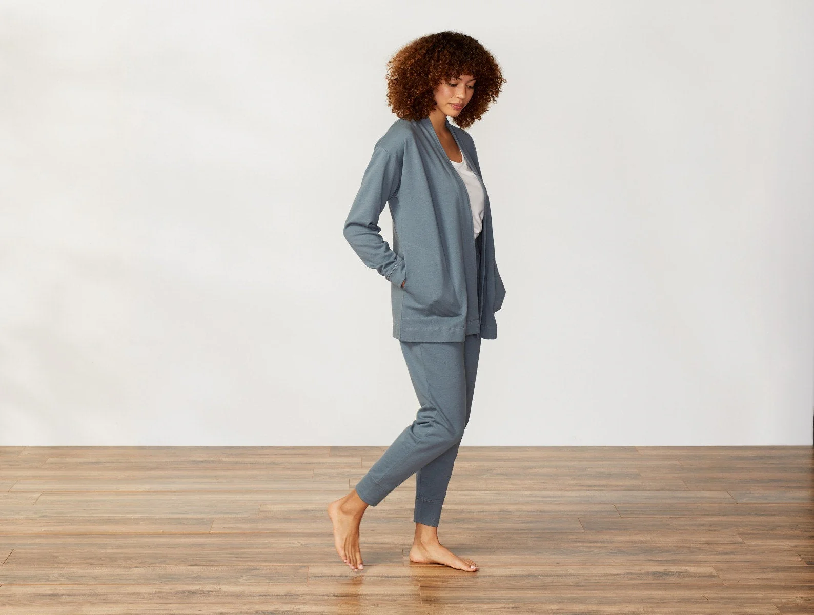 Women's Dillon Organic French Terry Cardigan - Renewed