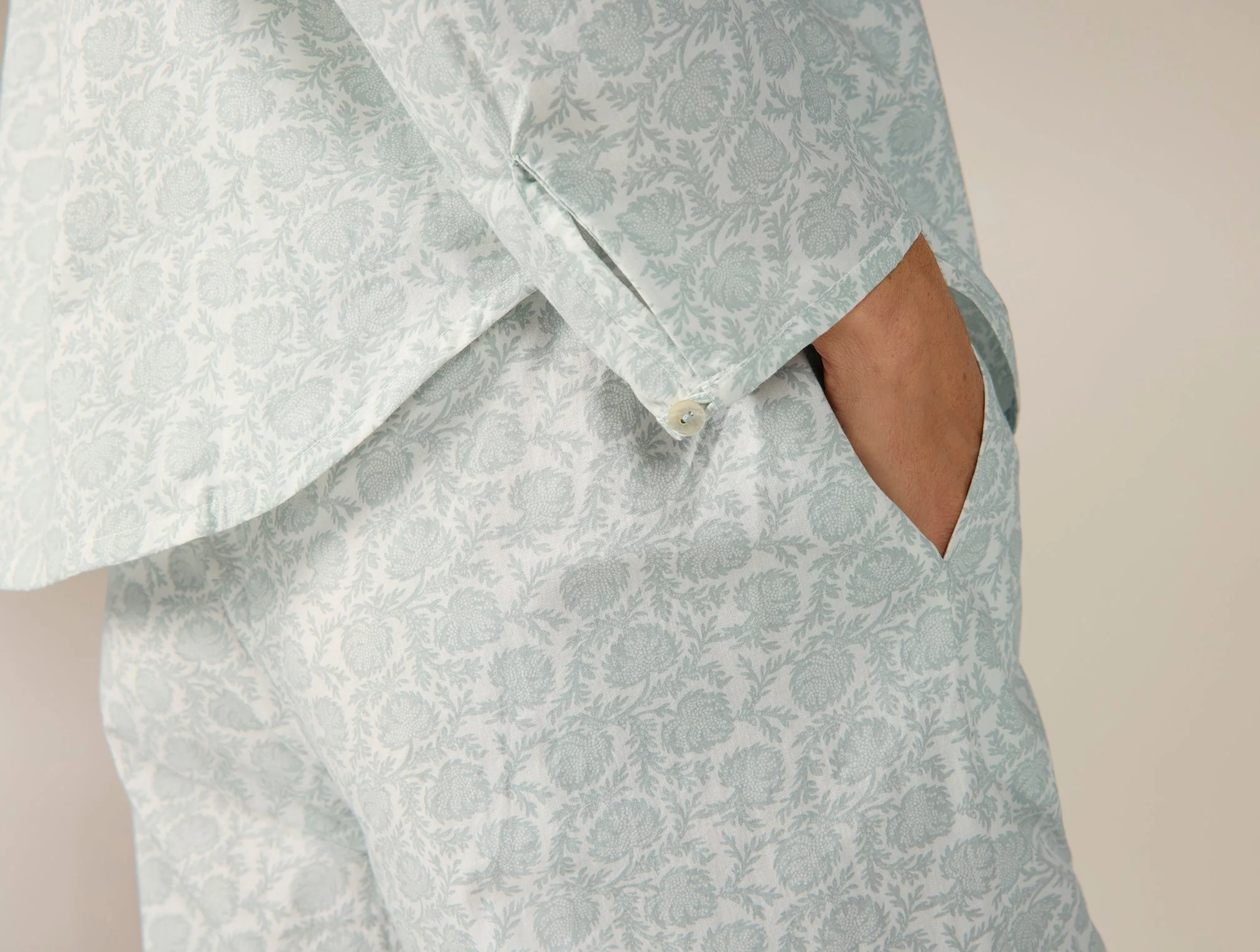 Women's Isla Organic Cotton Long Sleeve Pajama Set - Image 6