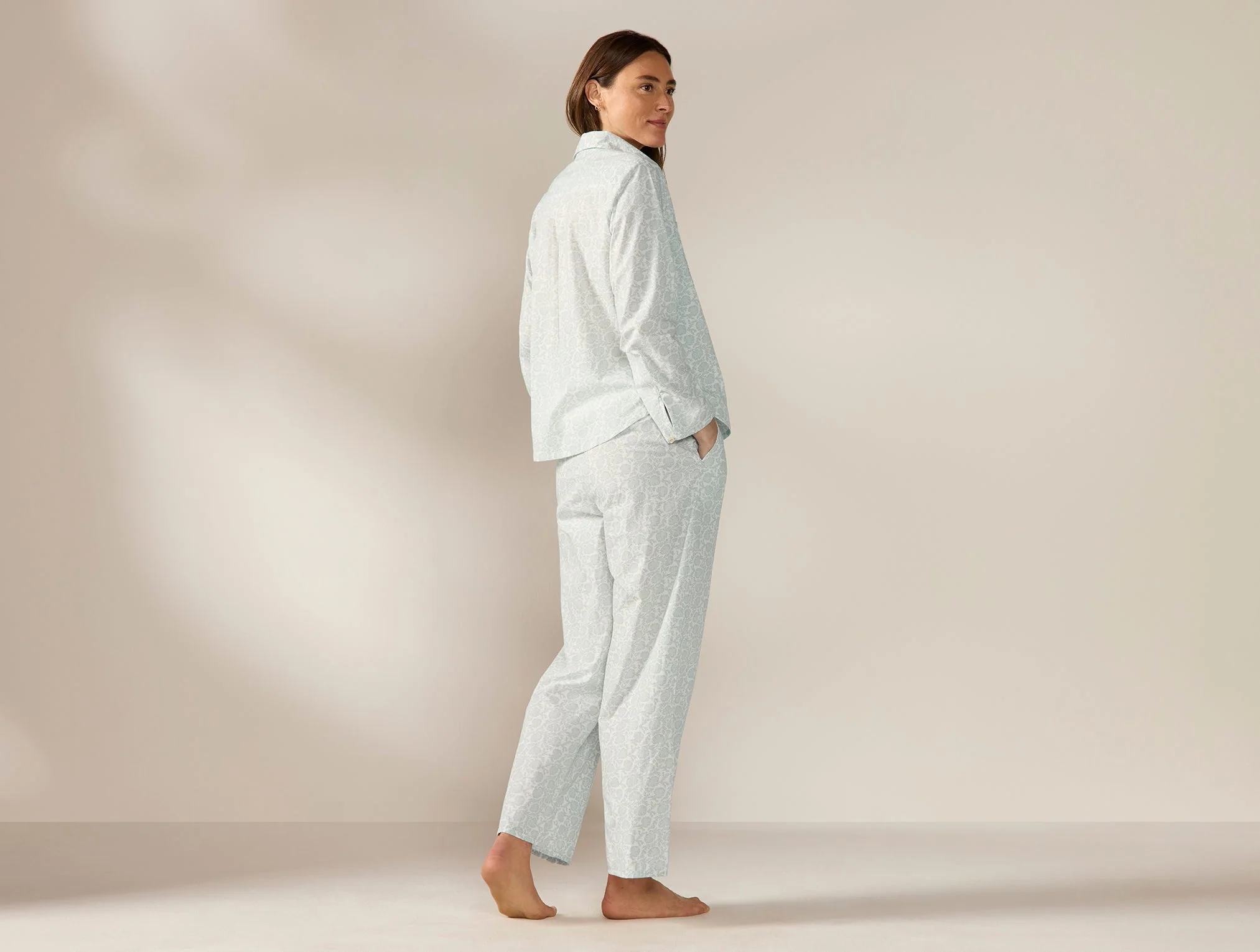 Women's Isla Organic Cotton Long Sleeve Pajama Set - Image 7