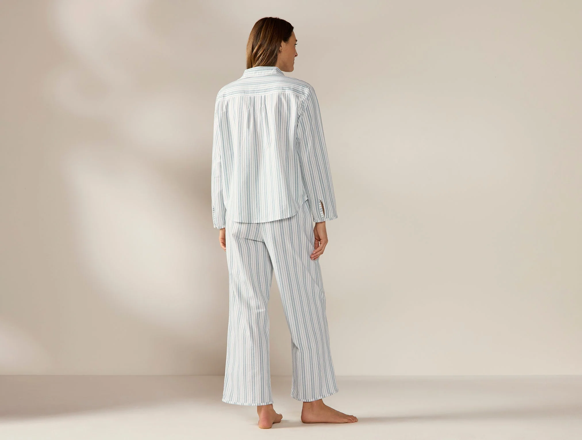 Women's Isla Organic Cotton Long Sleeve Pajama Set - Image 7