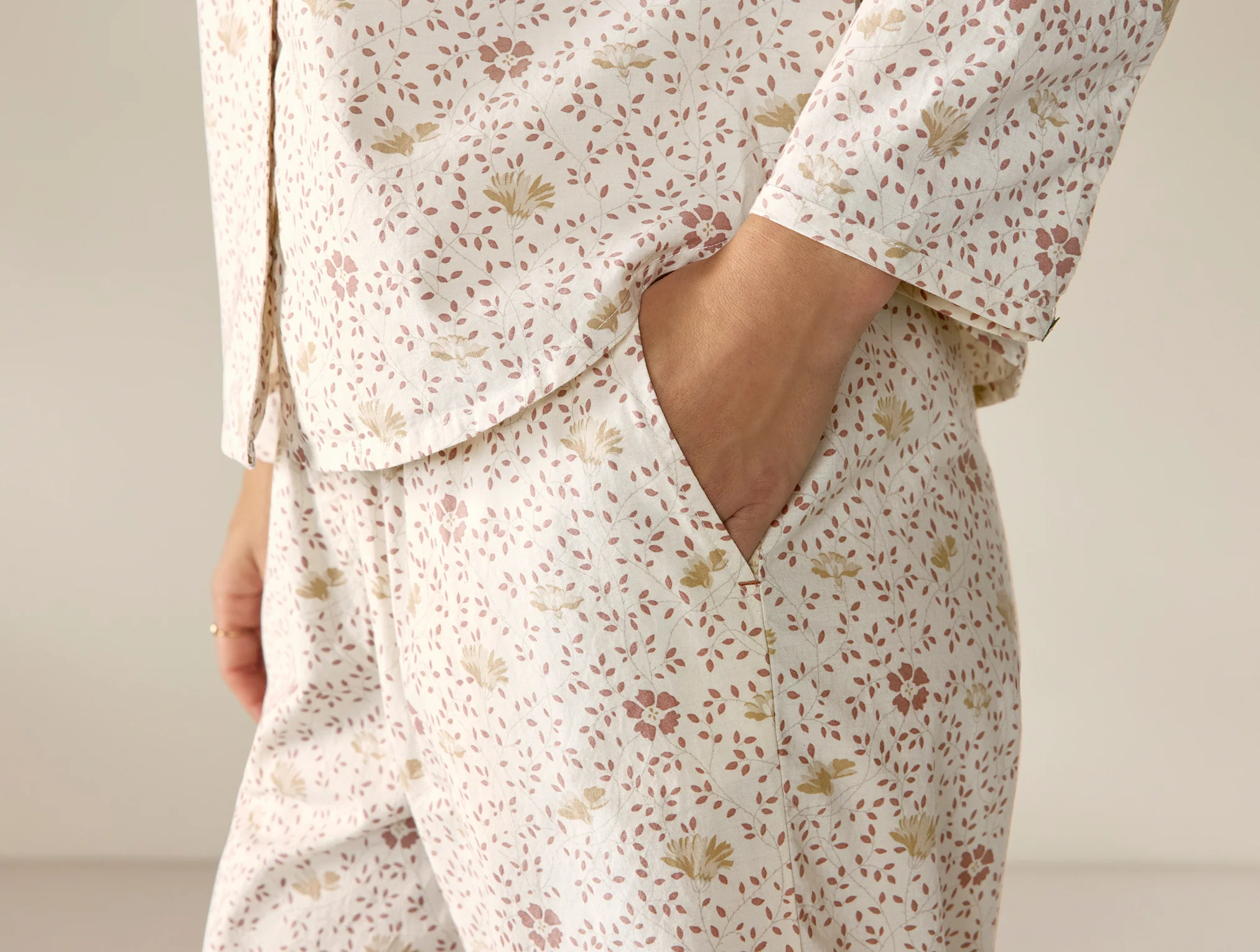 Women's Isla Organic Cotton Long Sleeve Pajama Set - Image 3
