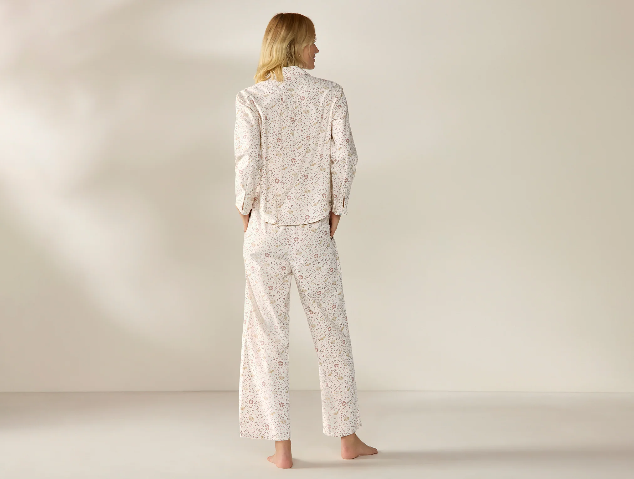 Women's Isla Organic Cotton Long Sleeve Pajama Set - Image 4