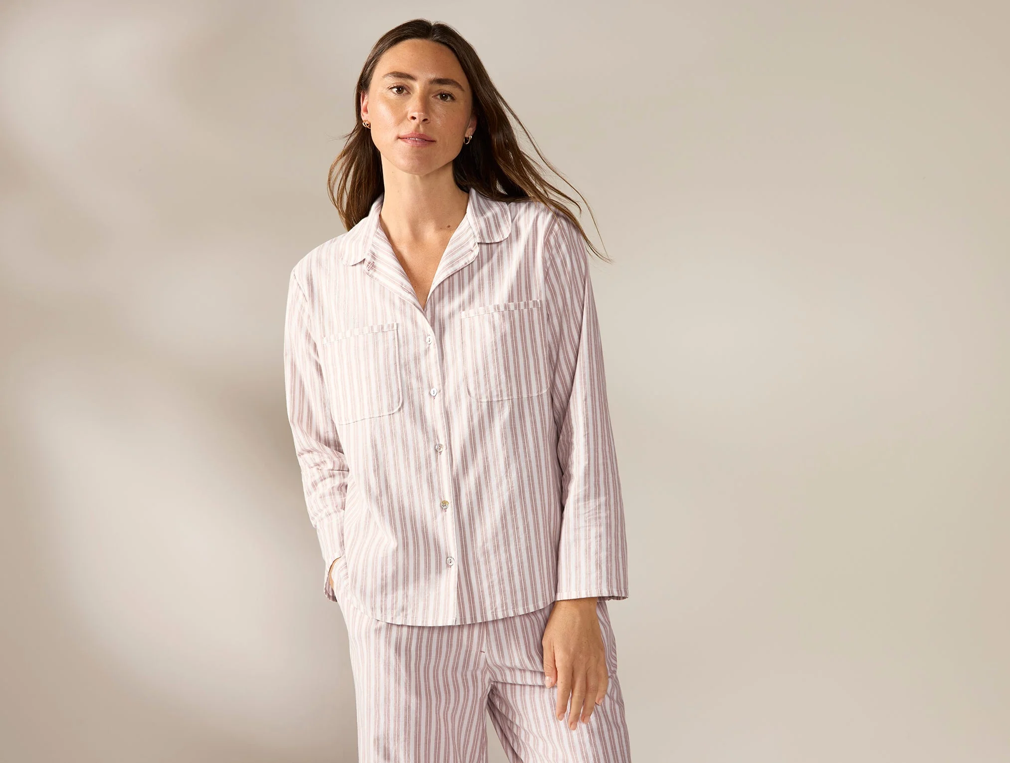 Women's Isla Organic Cotton Long Sleeve Pajama Set - Image 2