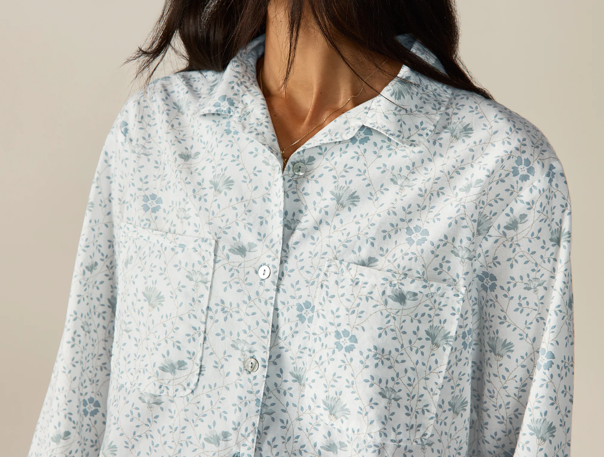 Women's Isla Organic Cotton Long Sleeve Pajama Set - Image 2