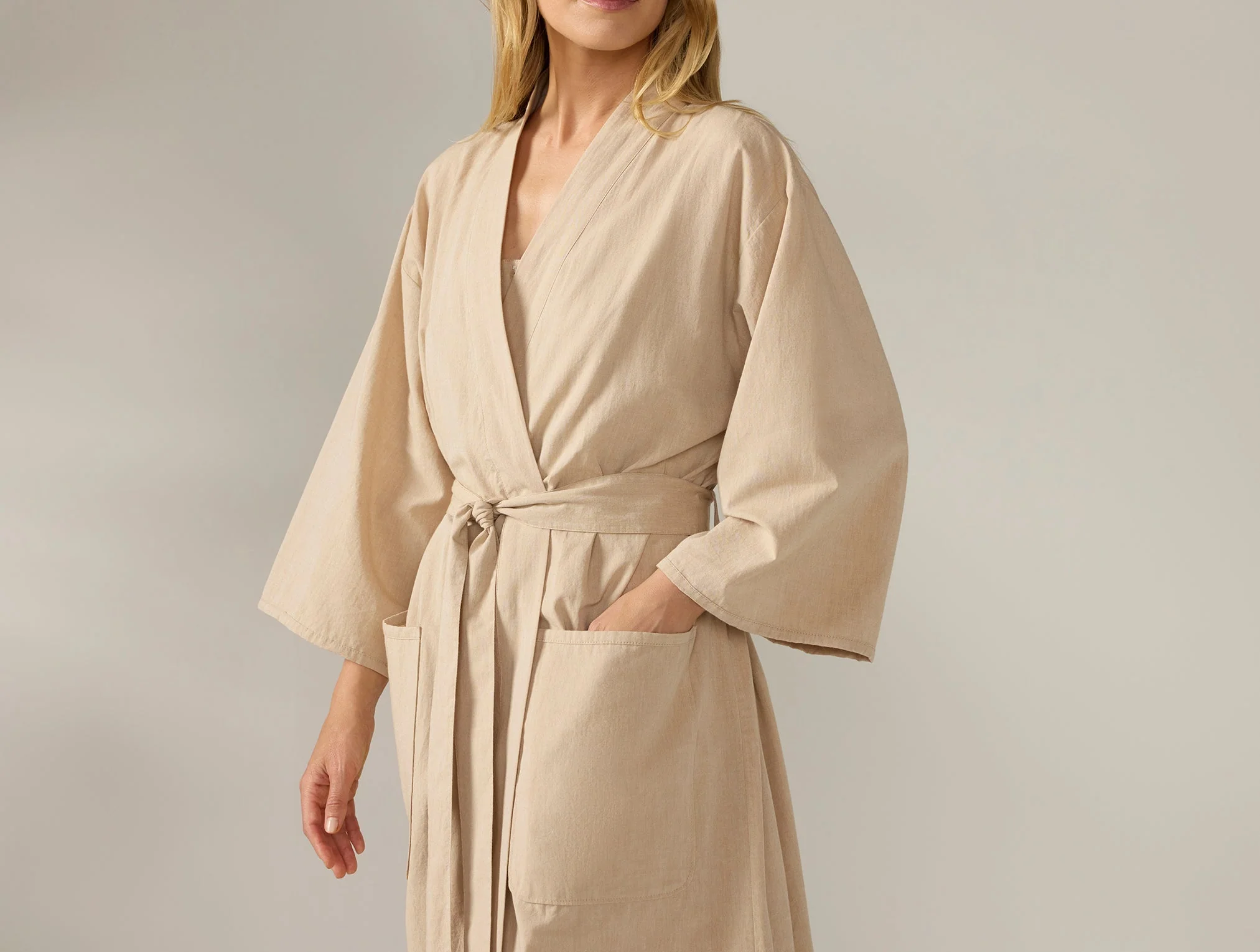 Women's Isla Organic Cotton Robe - Image 4