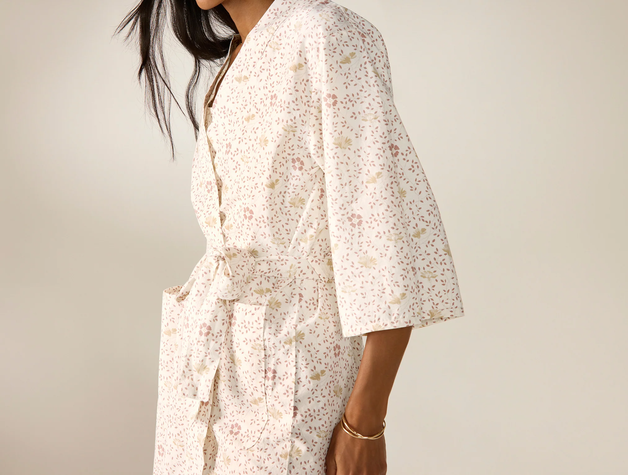 Women's Isla Organic Cotton Robe - Image 3