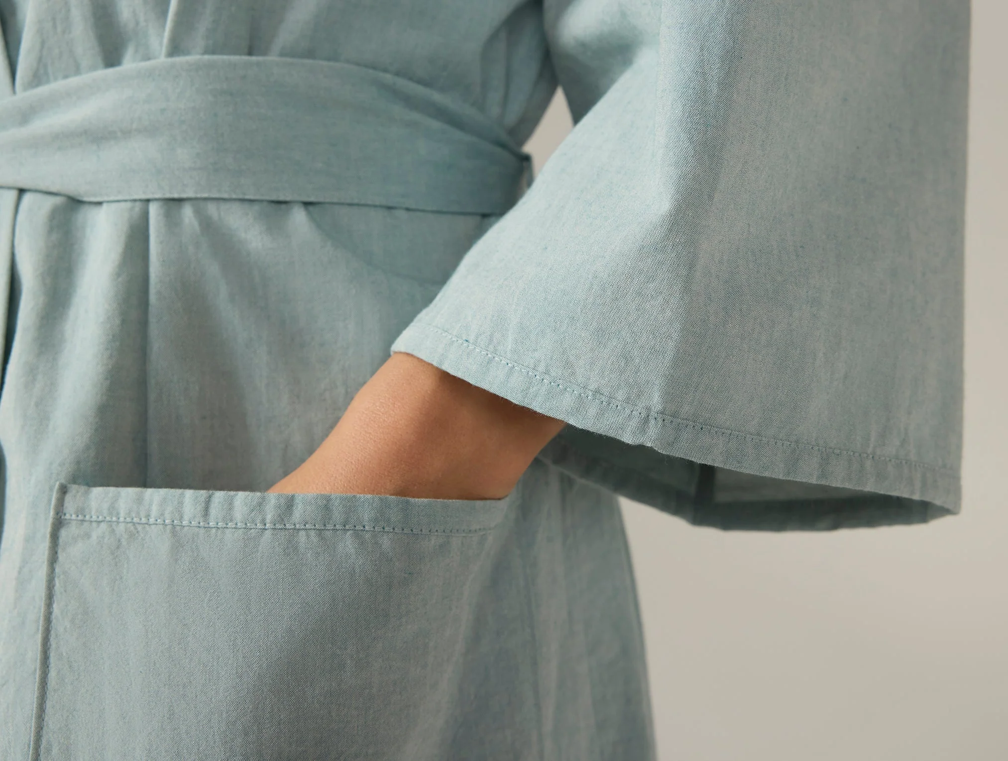 Women's Isla Organic Cotton Robe - Image 4