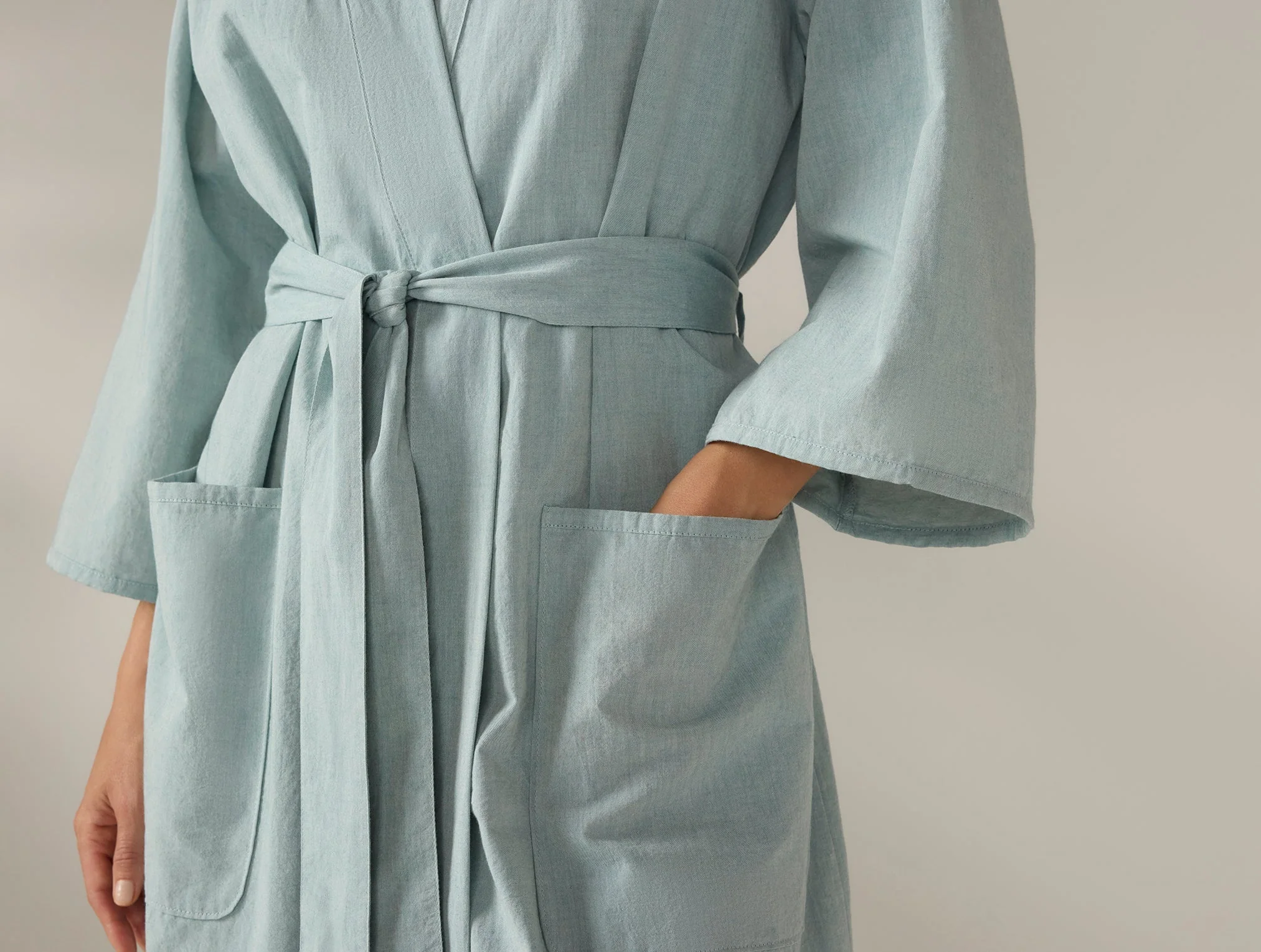 Women's Isla Organic Cotton Robe - Image 5