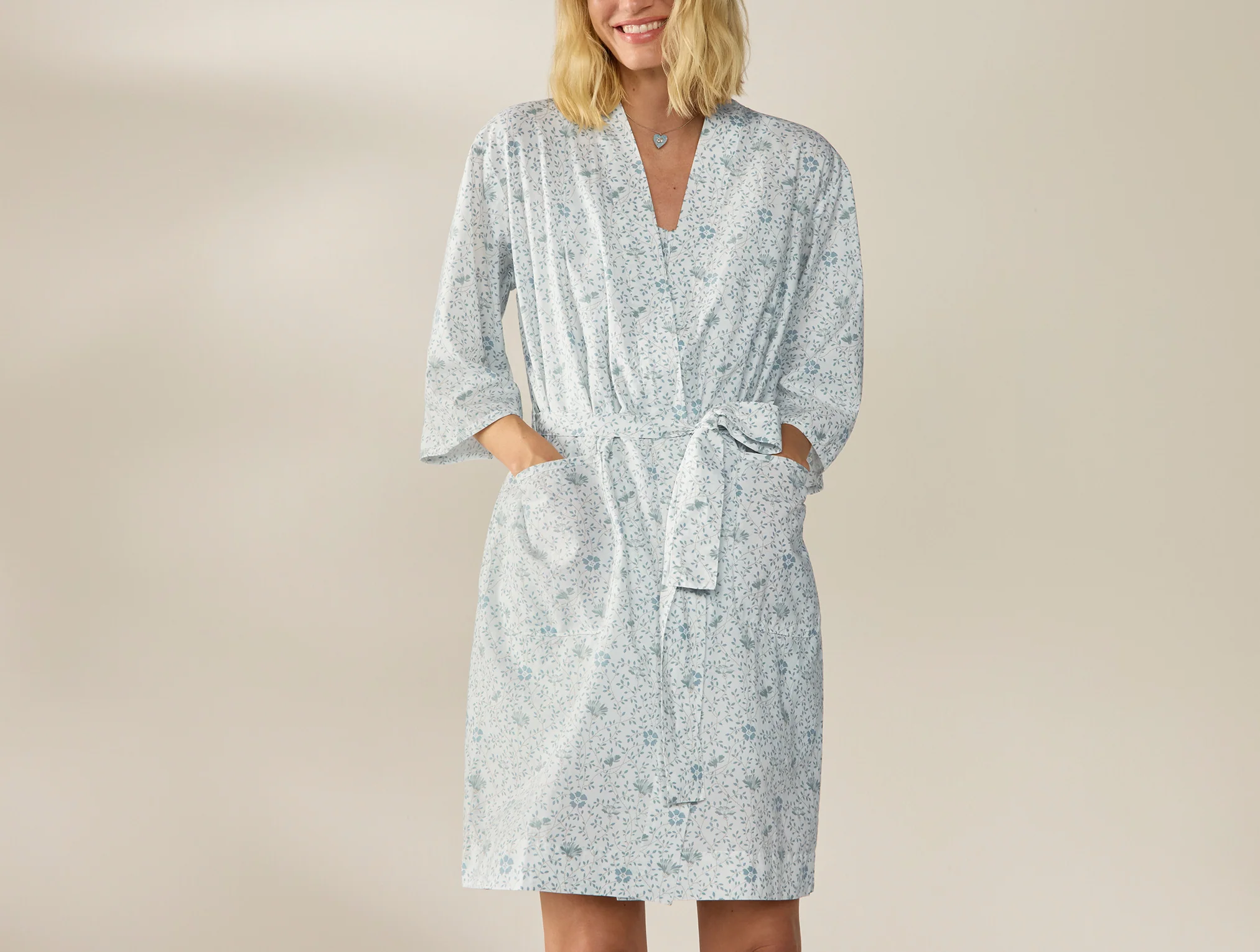 Women's Isla Organic Cotton Robe - Image 3