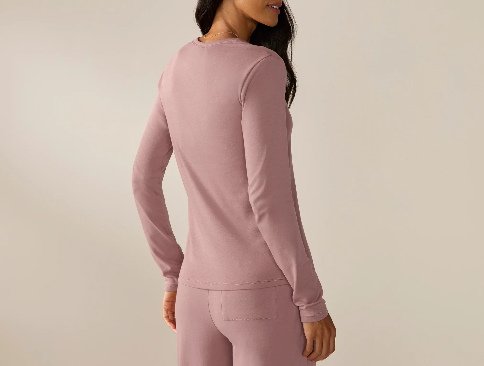 Women's Pima Organic Knit Henley - Image 3