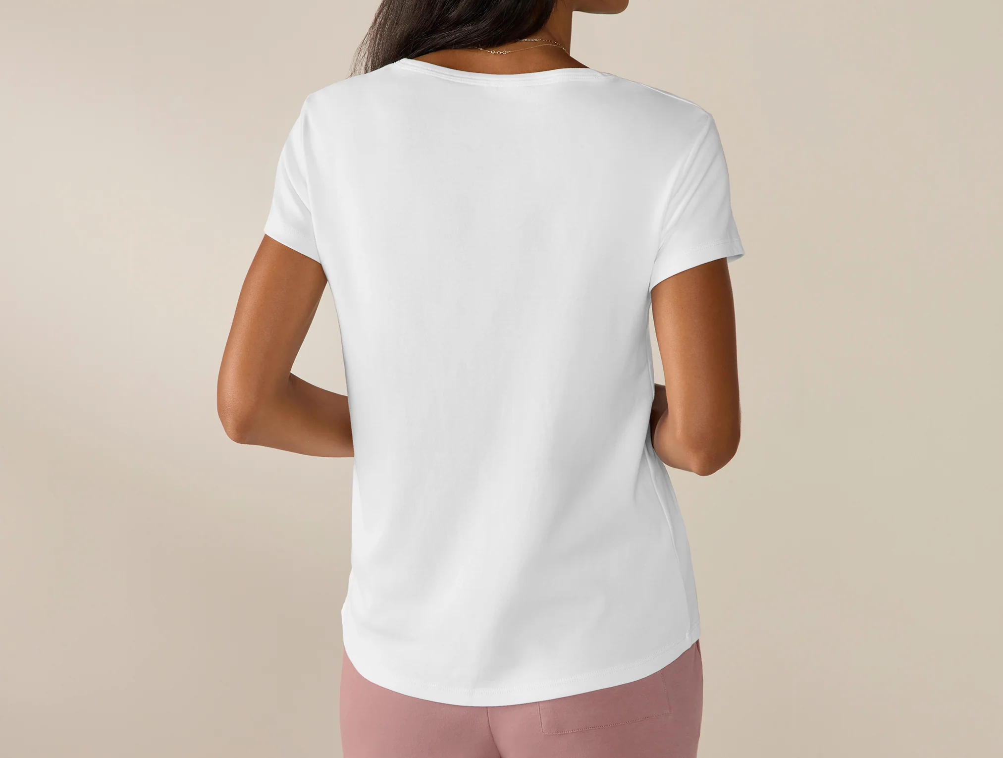 Women's Pima Organic Knit Tee - Image 3