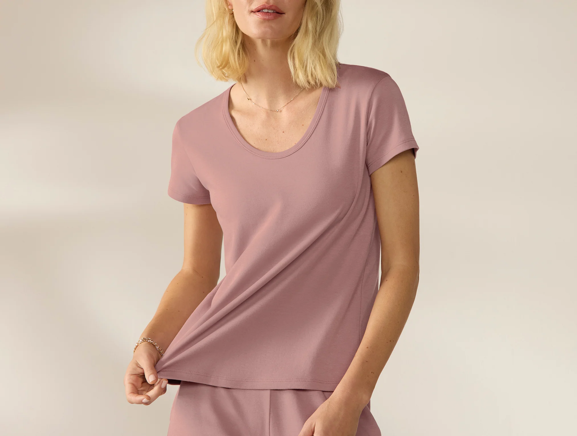 Women's Pima Organic Knit Tee