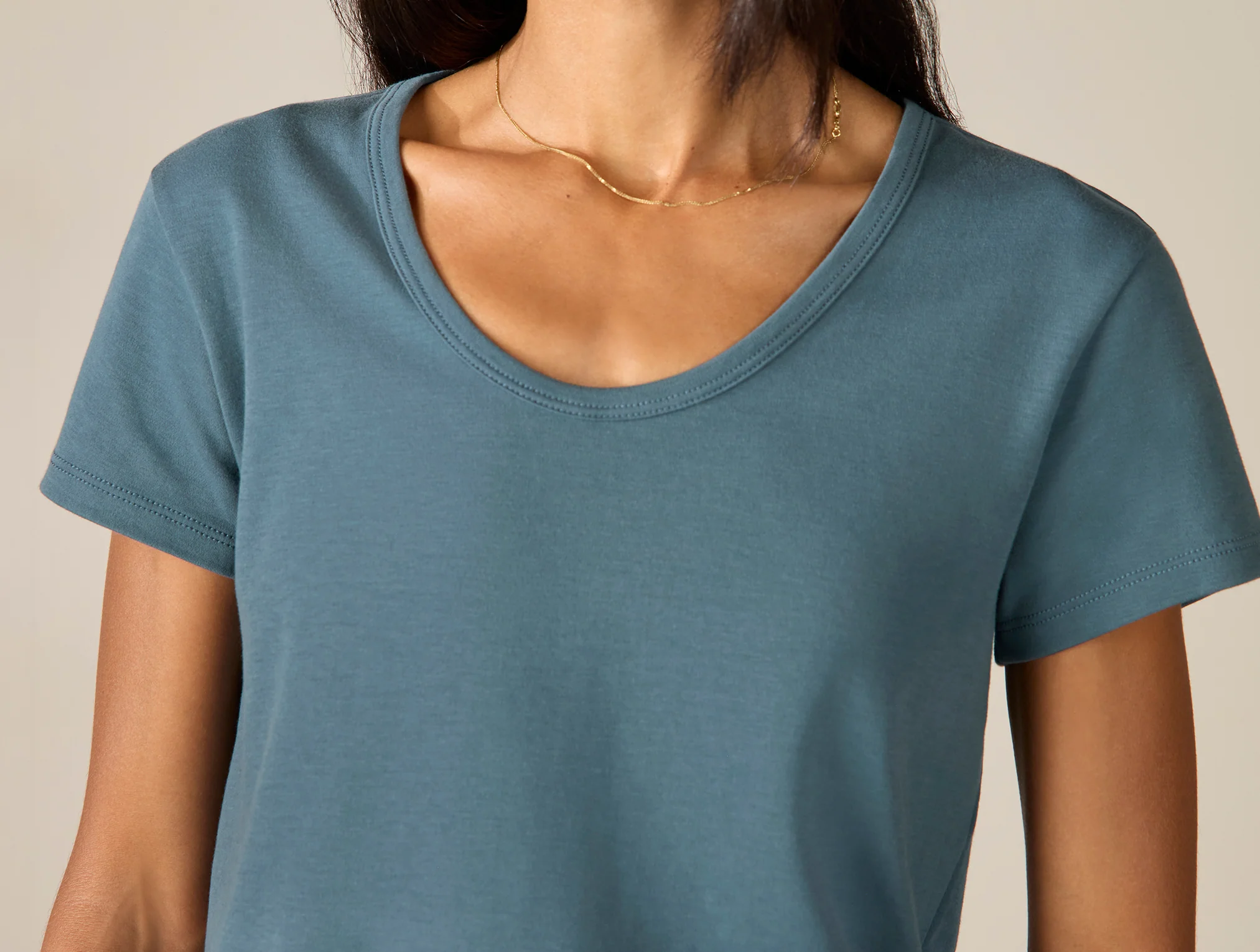Women's Pima Organic Knit Tee - Image 4