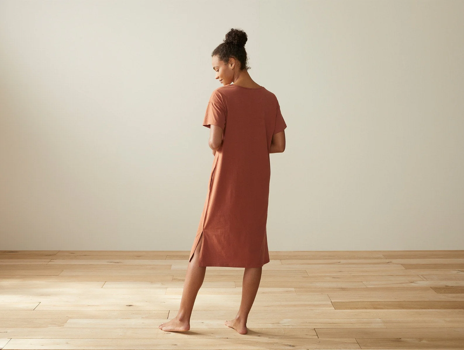 Women's Solstice Organic Lounge Dress - Renewed - Image 3