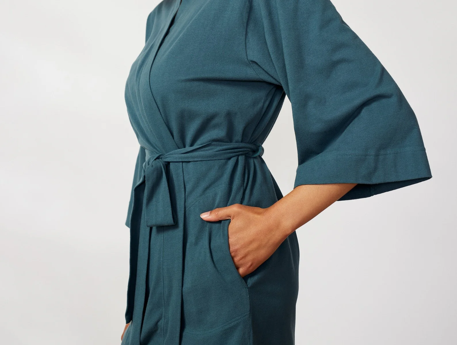 Women's Solstice Organic Short Robe - Renewed - Image 6