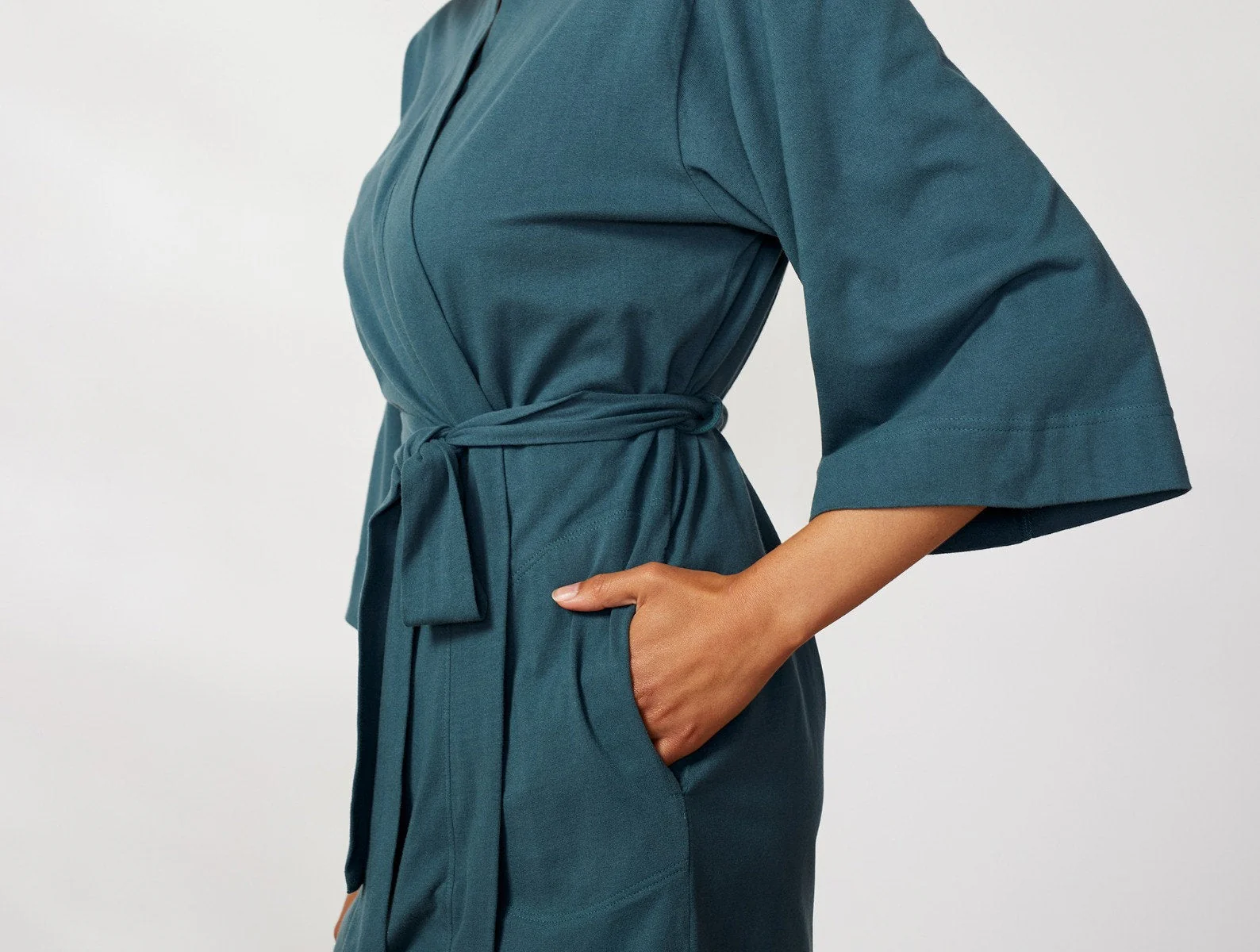 Women's Solstice Organic Short Robe - Renewed - Image 10